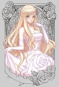 Metal White Rose Maiden Field Center Token - ManaMoon Field Center Tokens - Collectible Storage card