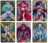 Metal Signer Queen Dual FC Dual-Sided Field Center Tokens [Set of 6] - ManaMoon Field Center Tokens - Collectible Storage card