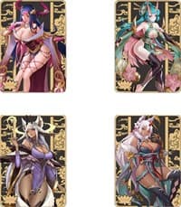Metal Oni Girls Field Center Tokens [Set of 2] - ManaMoon Field Center Tokens - Collectible Storage card