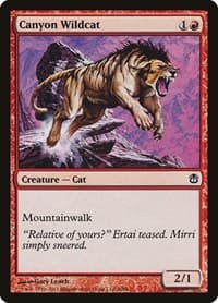 Canyon Wildcat - Duel Decks: Ajani vs. Nicol Bolas - Magic: The Gathering card