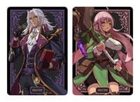 Metal Raising Hell - Leoris & Lily Dual-Sided Field Center Token - ManaMoon Field Center Tokens - Collectible Storage card