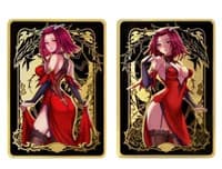 Metal Blackrose Gown Dual-Sided Field Center Token - ManaMoon Field Center Tokens - Collectible Storage card