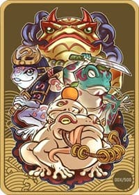 Metal Frog Army Field Center Token - ManaMoon Field Center Tokens - Collectible Storage card