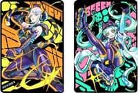 Metal Cyberse Punks Dual-Sided Field Center Token - ManaMoon Field Center Tokens - Collectible Storage card