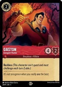 Gaston - Arrogant Hunter - Disney Lorcana Promo Cards - Disney Lorcana card