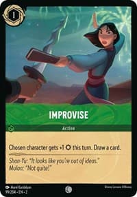 Improvise - Rise of the Floodborn - Disney Lorcana card