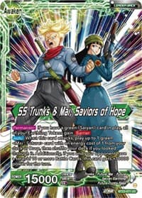 Trunks & Mai // SS Trunks & Mai, Saviors of Hope - Perfect Combination - Dragon Ball Super: Masters card