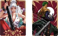 Metal The Pirate Hunter and Oni Princess Dual-Sided Field Center Token - ManaMoon Field Center Tokens - Collectible Storage card