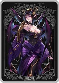 Metal Demon Lord Lilith Field Center Token - ManaMoon Field Center Tokens - Collectible Storage card