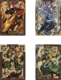 Metal Avatar of the Elements Dual-Sided Field Center Tokens [Set of 2] - ManaMoon Field Center Tokens - Collectible Storage card