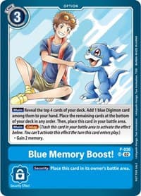 Blue Memory Boost! (NYCC 2023 Demo Deck) - Digimon Demo Deck Exclusive Cards - Digimon Card Game card
