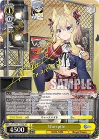 Warspite (SP) (Gold Signature) - Azur Lane - Weiss Schwarz card