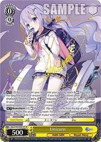 Unicorn (SP) (Gold Signature) - Azur Lane - Weiss Schwarz card