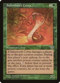 Sabertooth Cobra - Mirage - Magic: The Gathering card