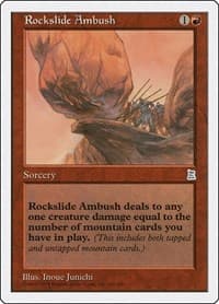 Rockslide Ambush - Portal Three Kingdoms - Magic: The Gathering card
