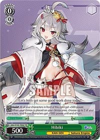 Hibiki - Azur Lane - Weiss Schwarz card