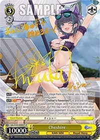 Cheshire (SP) (Gold Signature) - Azur Lane - Weiss Schwarz card