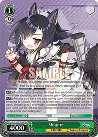 Shigure - Azur Lane - Weiss Schwarz card