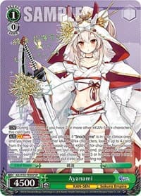 Ayanami (SP) (Gold Signature) - Azur Lane - Weiss Schwarz card