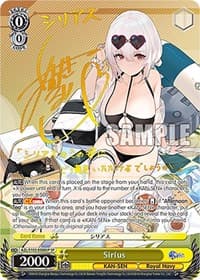 Sirius (SP) (Gold Signature) - Azur Lane - Weiss Schwarz card