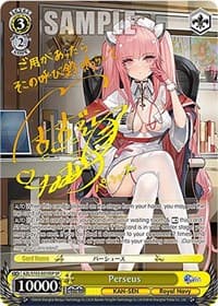 Perseus (SP) (Gold Signature) - Azur Lane - Weiss Schwarz card