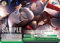Sentiments and Fireworks (RRR) - Azur Lane - Weiss Schwarz card