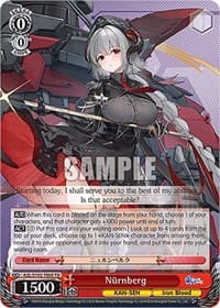 Nurnberg - Azur Lane - Weiss Schwarz card