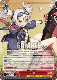 U-96 - Azur Lane - Weiss Schwarz card