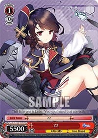 Z2 - Azur Lane - Weiss Schwarz card