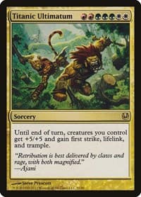 Titanic Ultimatum - Duel Decks: Ajani vs. Nicol Bolas - Magic: The Gathering card
