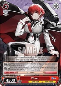 Weser - Azur Lane - Weiss Schwarz card