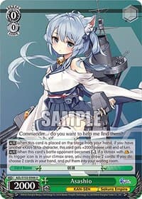 Asashio - Azur Lane - Weiss Schwarz card