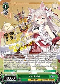 Yuudachi (SP) (Gold Signature) - Azur Lane - Weiss Schwarz card