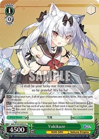 Yukikaze - Azur Lane - Weiss Schwarz card