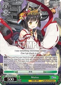 Mutsu - Azur Lane - Weiss Schwarz card