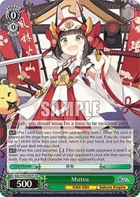 Mutsu (SR) - Azur Lane - Weiss Schwarz card
