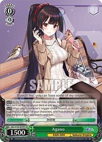 Agano (SR) - Azur Lane - Weiss Schwarz card