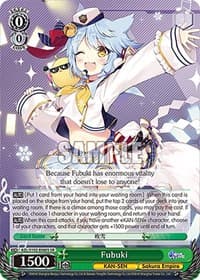Fubuki (SR) - Azur Lane - Weiss Schwarz card
