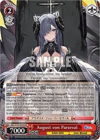 August von Parseval - Azur Lane - Weiss Schwarz card