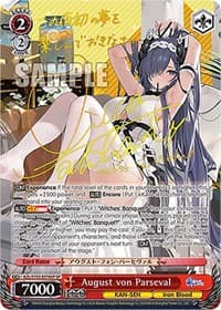 August von Parseval (SP) (Gold Signature) - Azur Lane - Weiss Schwarz card