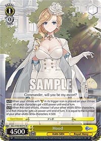 Hood (SR) - Azur Lane - Weiss Schwarz card