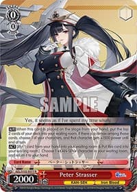 Peter Strasser - Azur Lane - Weiss Schwarz card