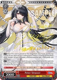 Peter Strasser (SP) (Gold Signature) - Azur Lane - Weiss Schwarz card