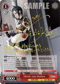 Ulrich von Hutten (SP) (Gold Signature) - Azur Lane - Weiss Schwarz card