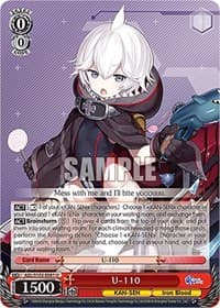 U-110 - Azur Lane - Weiss Schwarz card