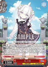 U-110 (SR) - Azur Lane - Weiss Schwarz card