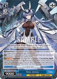 New Jersey - Azur Lane - Weiss Schwarz card