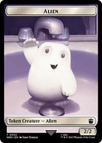 Alien // Treasure (0031) Double-Sided Token - Universes Beyond: Doctor Who - Magic: The Gathering card