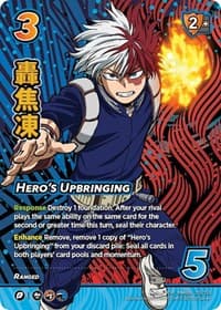 Hero's Upbringing (XSR) - UniVersus: My Hero Academia: Jet Burn - UniVersus card