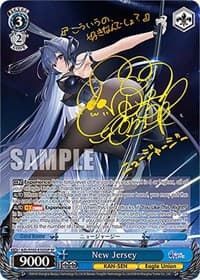 New Jersey (SP) (Gold Signature) - Azur Lane - Weiss Schwarz card